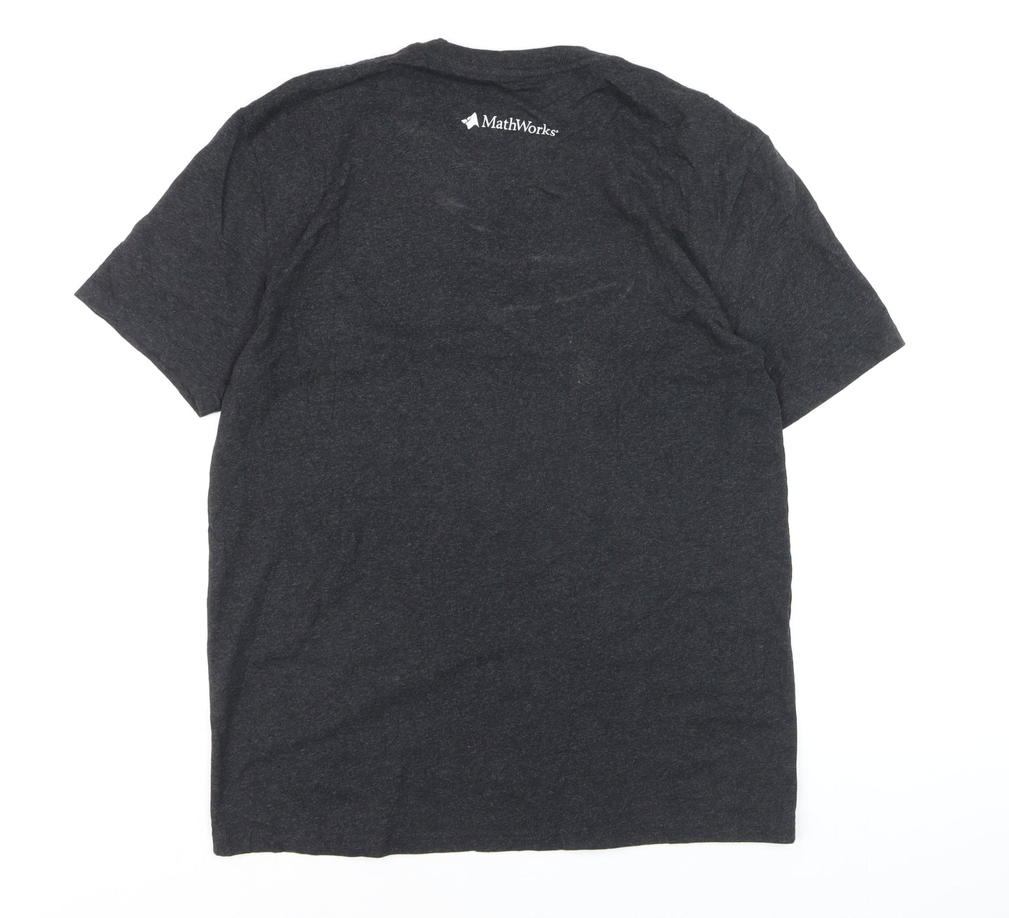 District Men’s Charcoal Grey MathWorks Recycled Cotton T-Shirt Size M