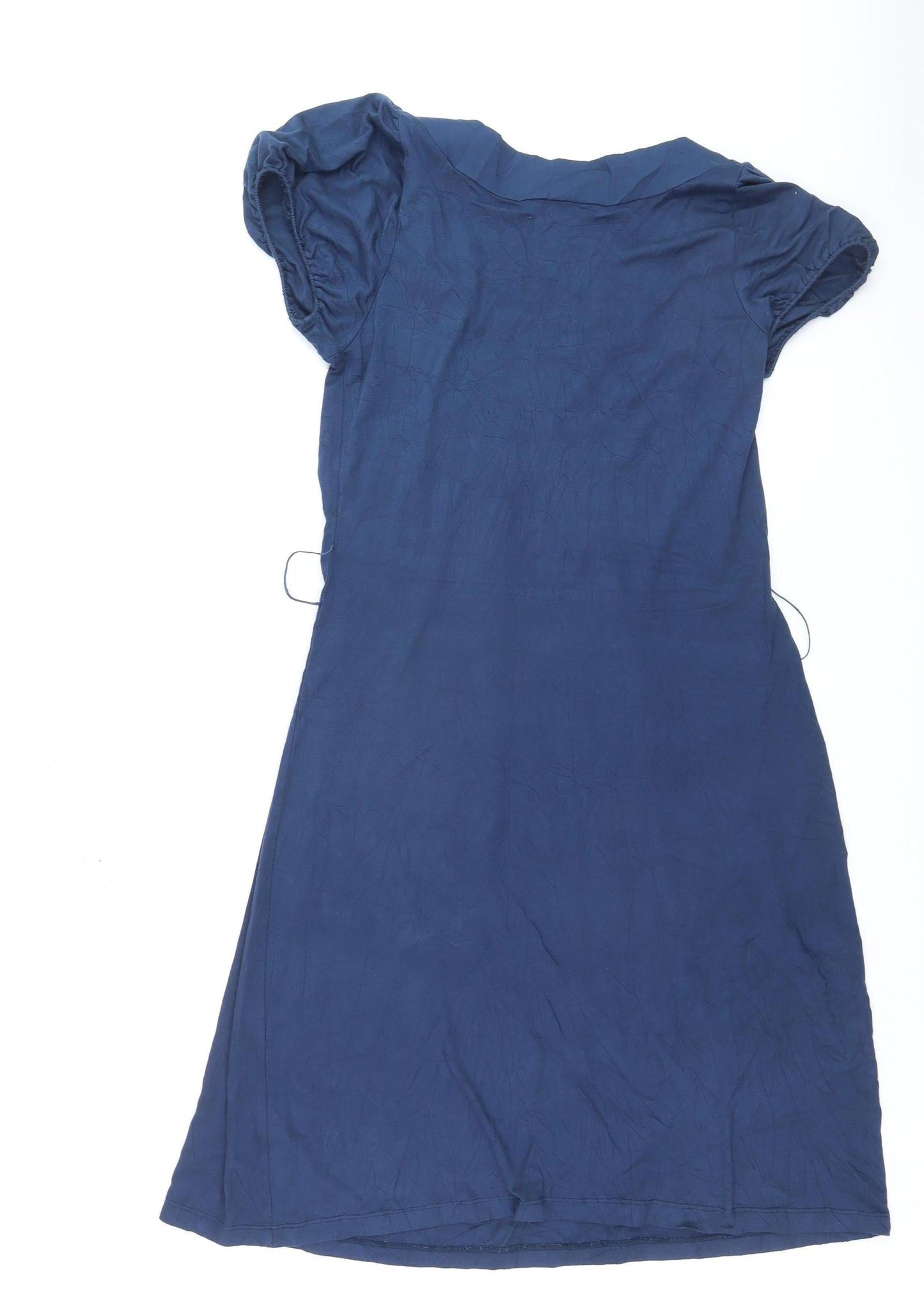 Monsoon Fusion Women's Blue Size 8 Short Sleeve Knee Length Shift Dress