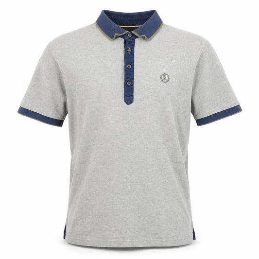Henri Lloyd Men's Grey Short Sleeve Slim Fit Polo Shirt L