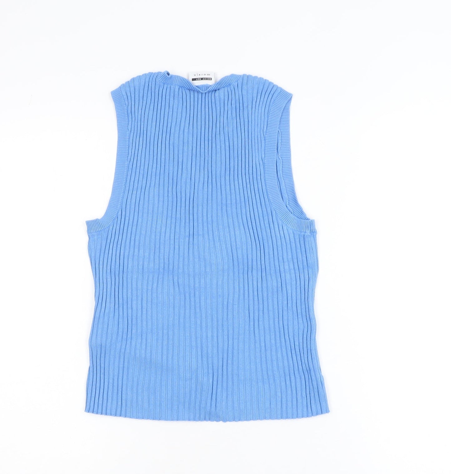 Noisy May Women's Blue Sleeveless Knit Tank Top Size L