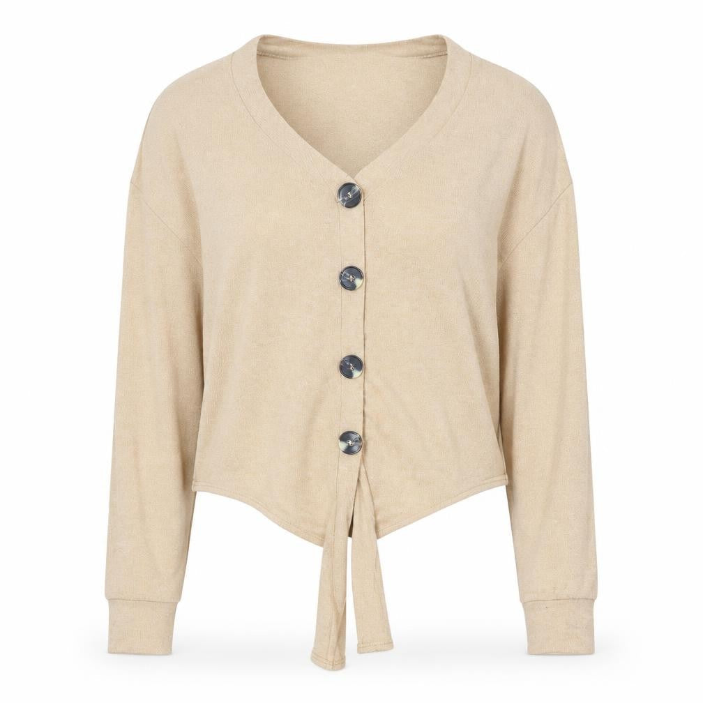 Dorothy Perkins Women’s Beige V-Neck Button Cardigan Size 10