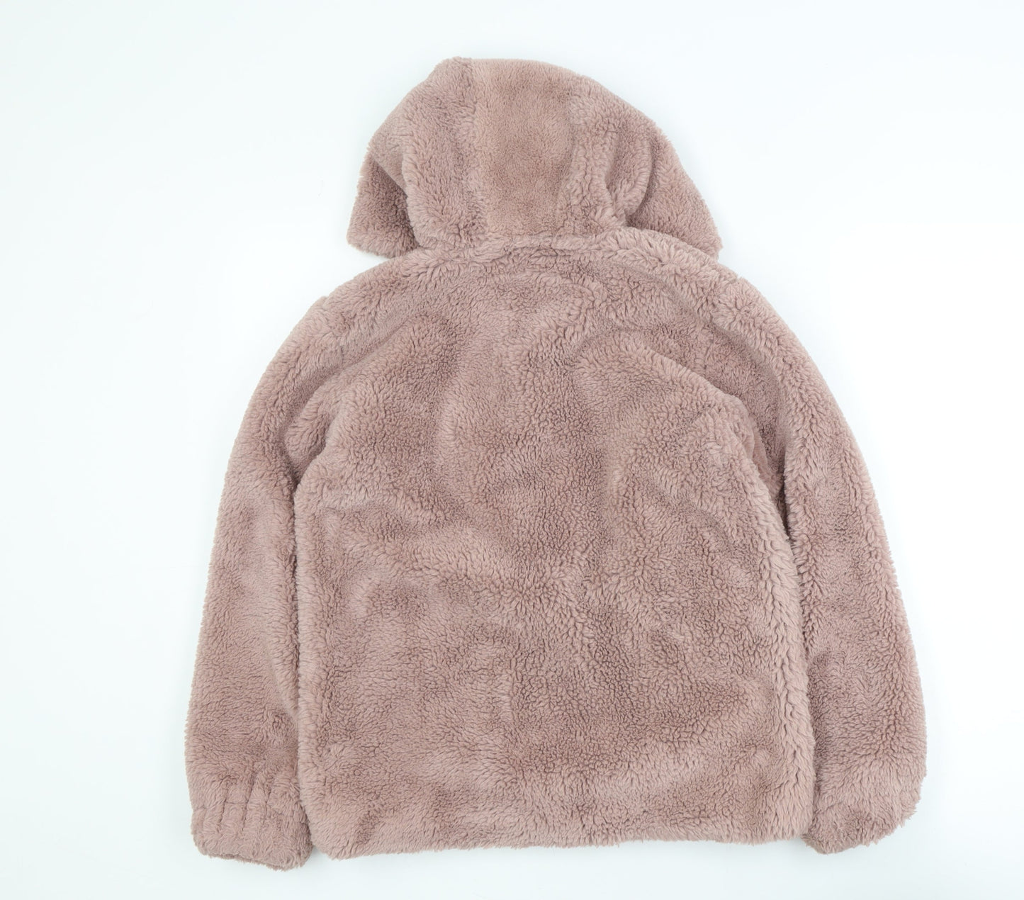 Mantaray Girls Pink Hooded Fleece Zip Jacket Age 12-13 Years
