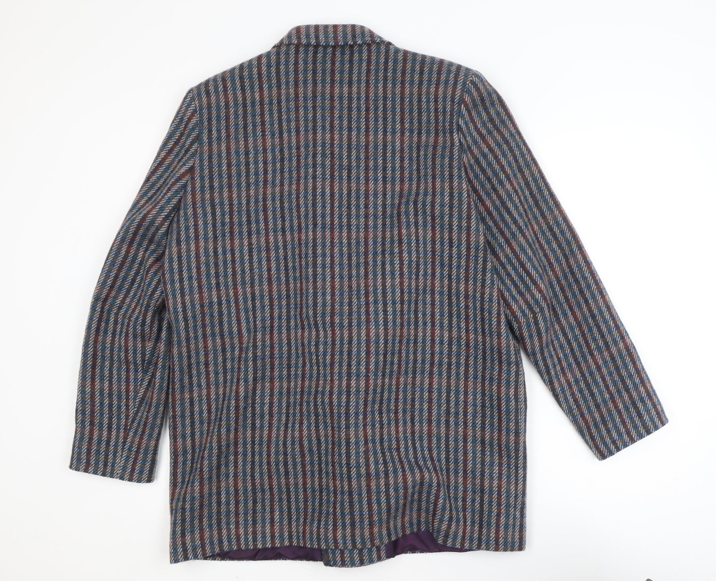William Lett Women's Multicoloured Wool Double-Breasted Blazer Size 14
