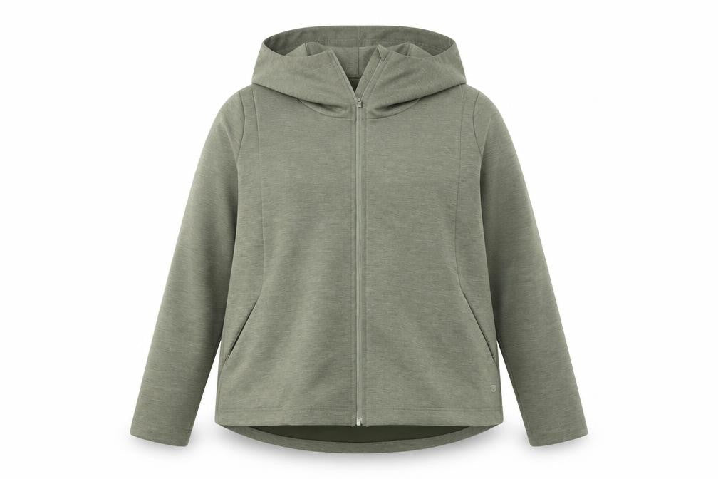 Dunnes Women Green Size 16 Hooded Full Zip Activewear Jacket
