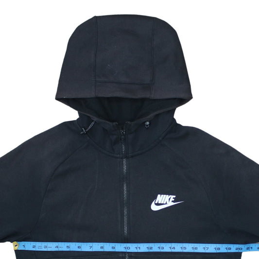 Nike Men's Black Full Zip Hoodie S Regular Fit Fleece