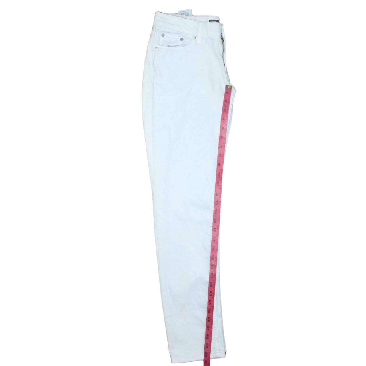 Levi's Women's White 524 Too Superlow Skinny Jeans M