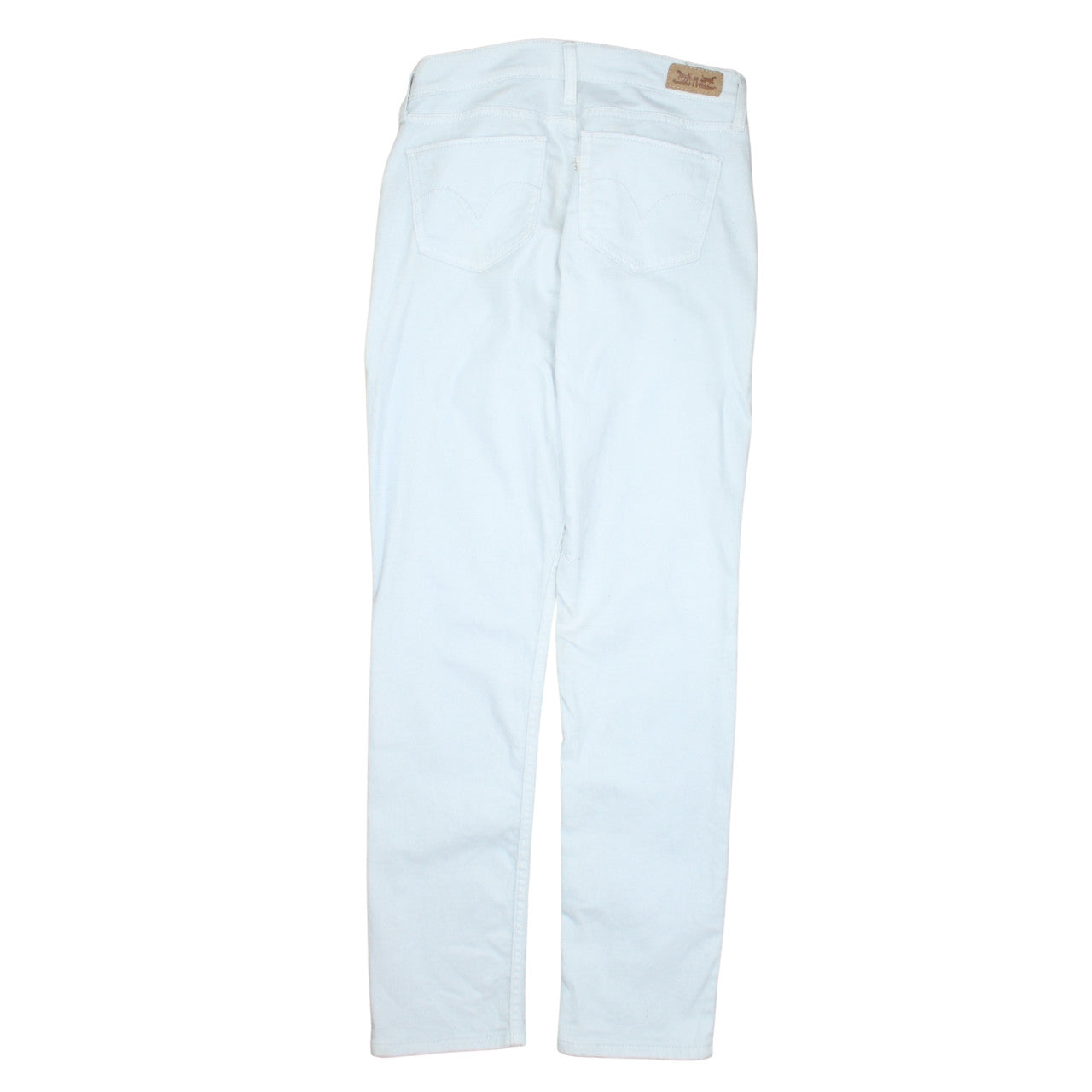 Levi's Women's White 524 Too Superlow Skinny Jeans M