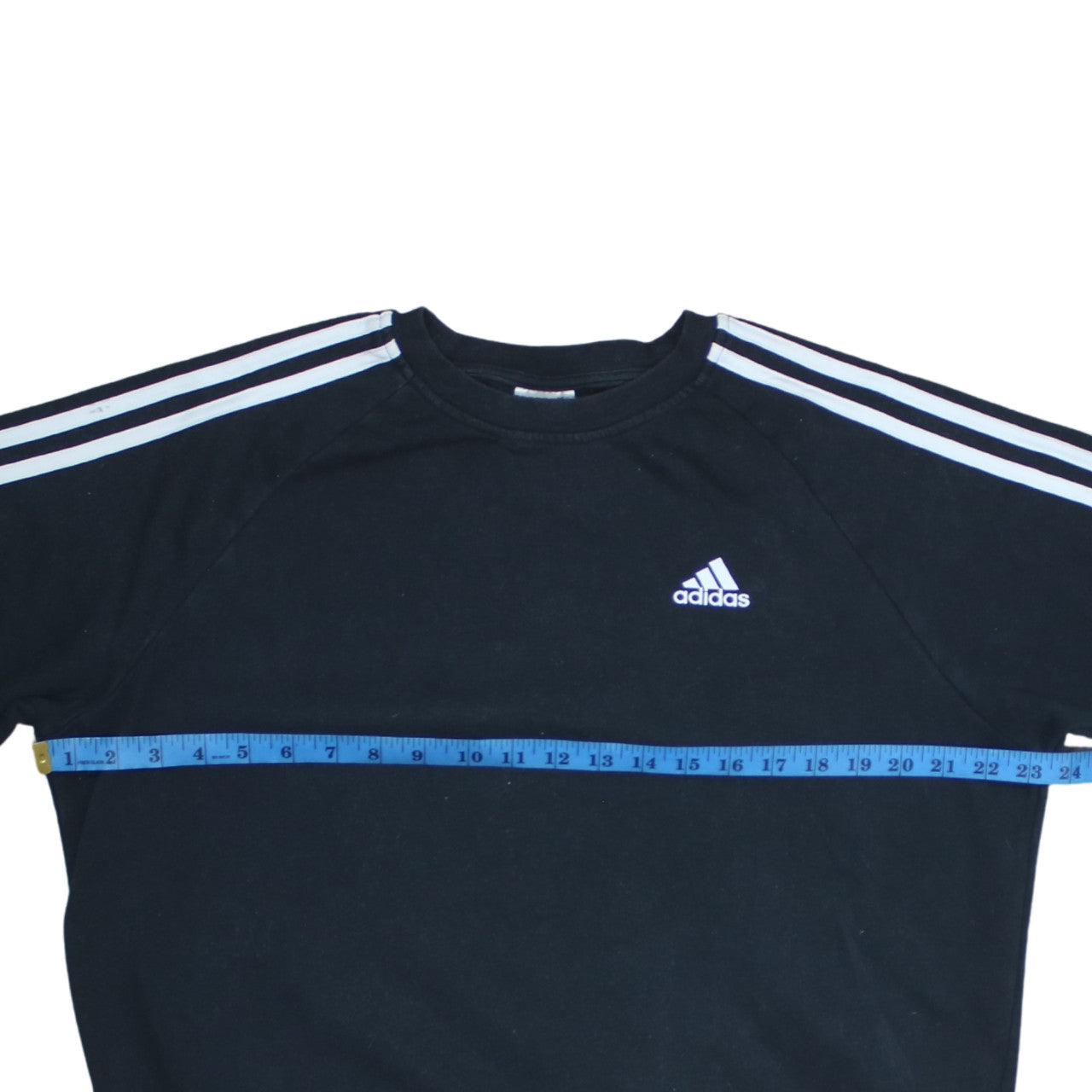 adidas Women's Black Crew Neck Long Sleeve Logo Sweatshirt Size S