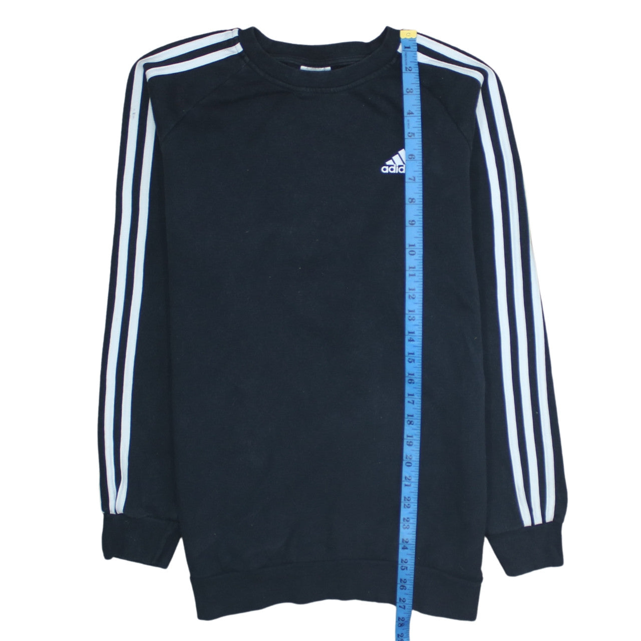 adidas Women's Black Crew Neck Long Sleeve Logo Sweatshirt Size S