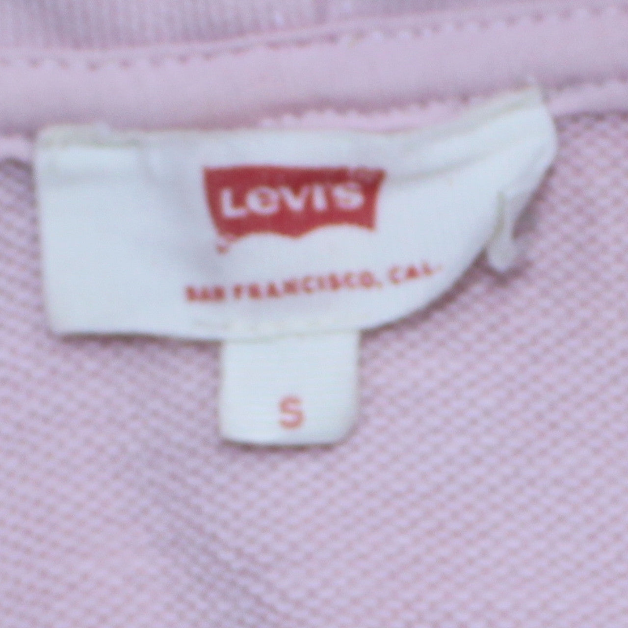 Levi's Womens Light Pink Pullover Hoodie Size S Relaxed Fit
