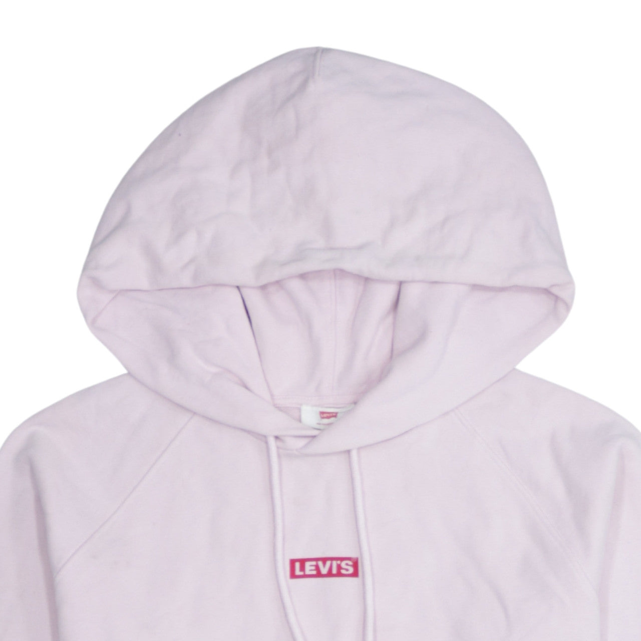 Levi's Womens Light Pink Pullover Hoodie Size S Relaxed Fit