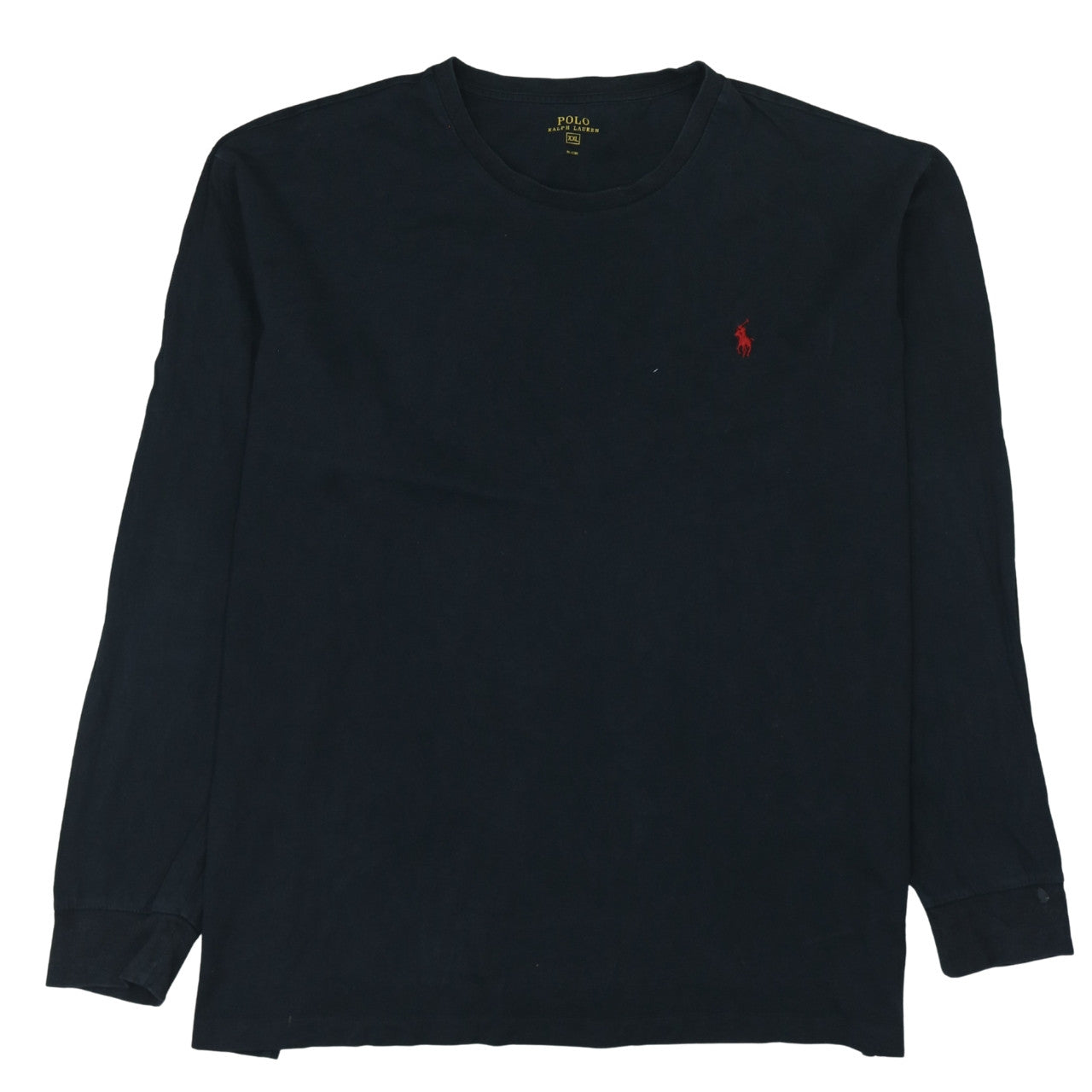 Ralph Lauren Men's Black Long Sleeve Cotton 2XL Crew Neck T-Shirt