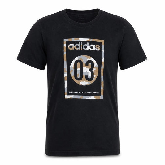 Adidas Men's Black 03 Graphic Sports T-Shirt Size S