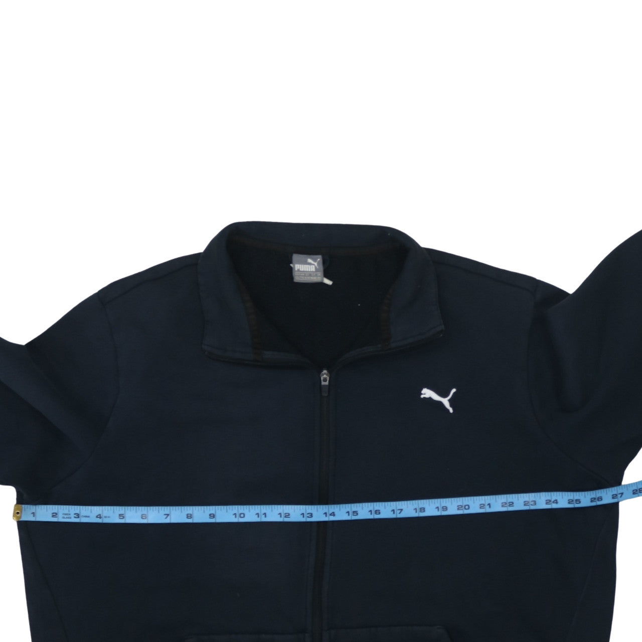 Puma Men’s Black Full Zip Fleece Sweatshirt 2XL Regular Fit