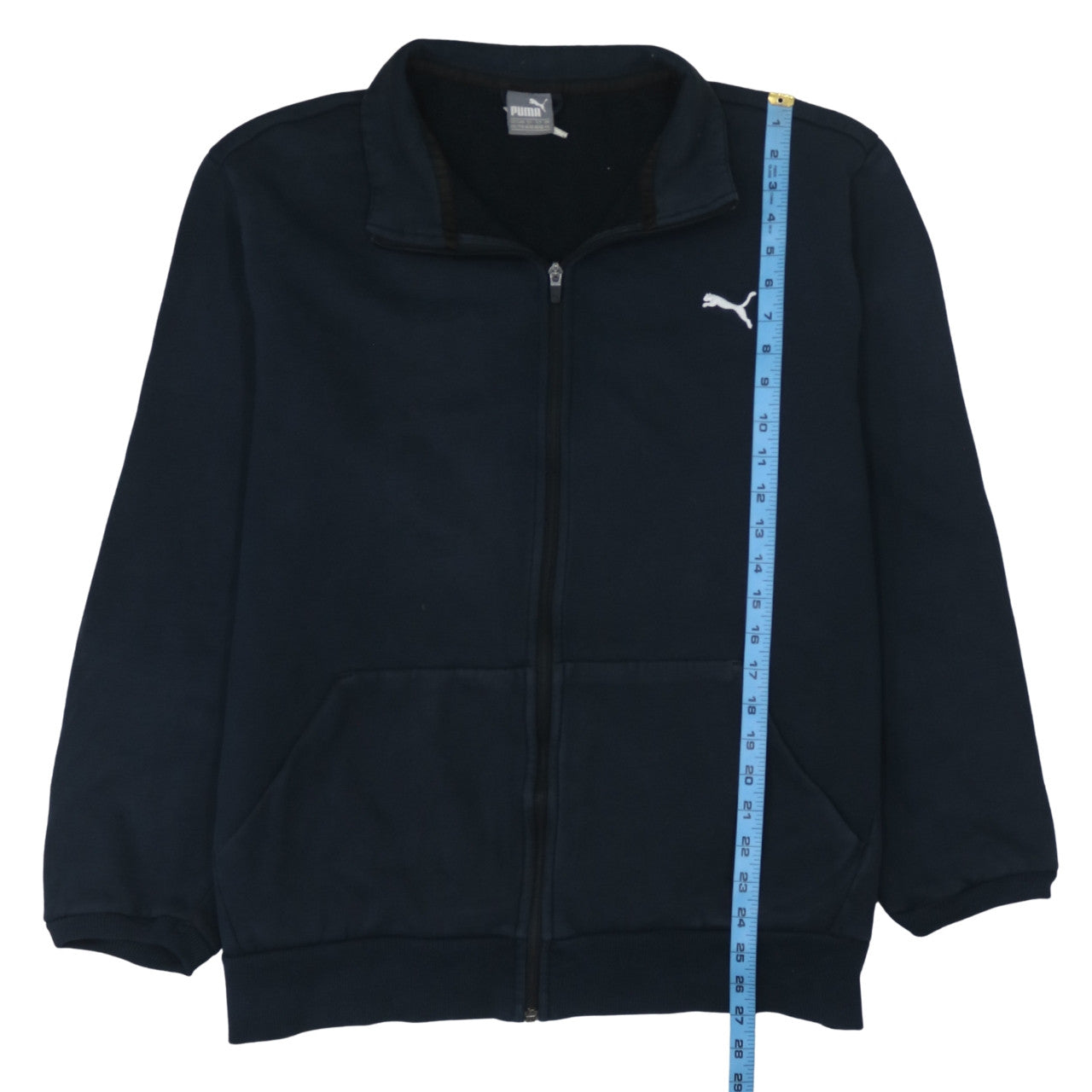 Puma Men’s Black Full Zip Fleece Sweatshirt 2XL Regular Fit