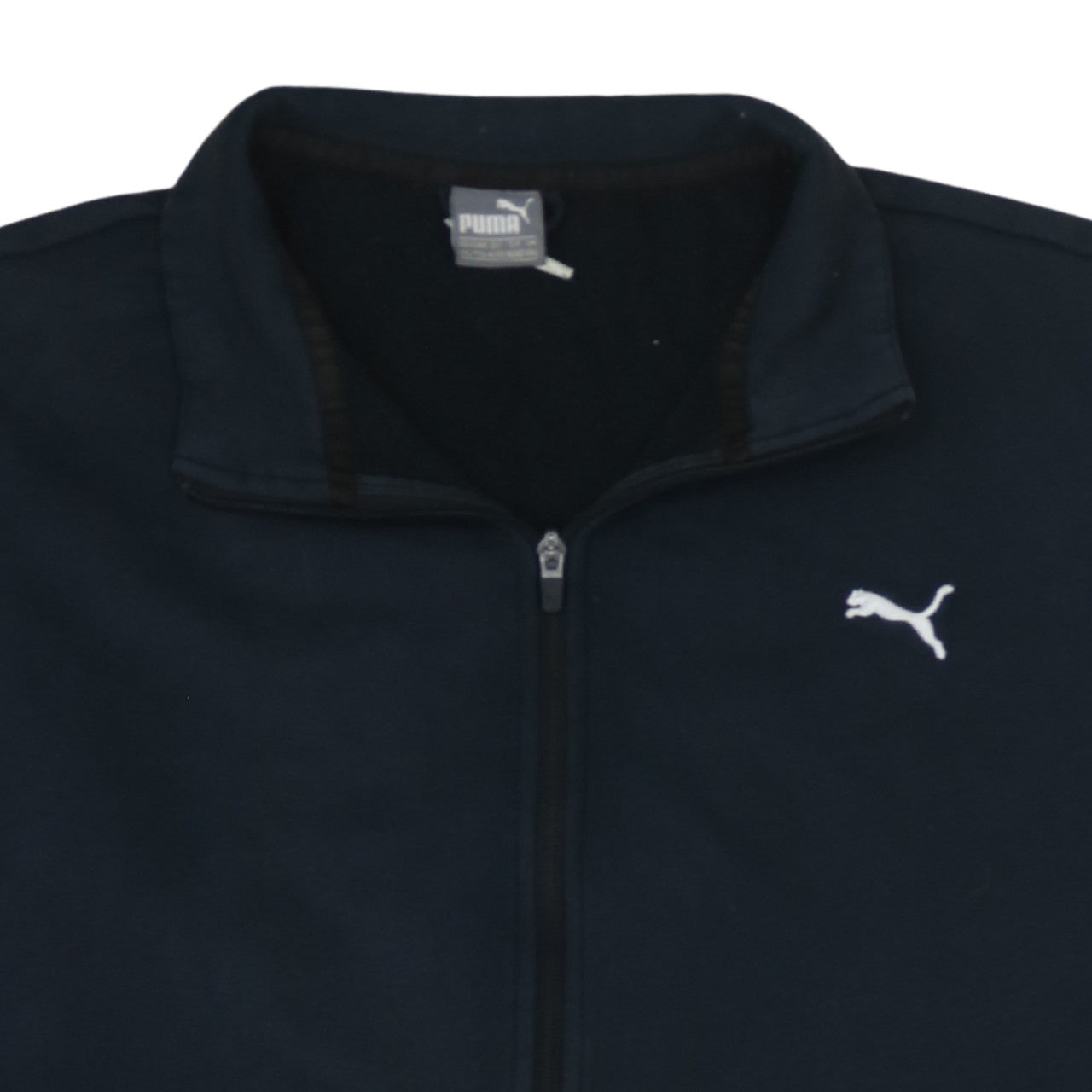 Puma Men’s Black Full Zip Fleece Sweatshirt 2XL Regular Fit