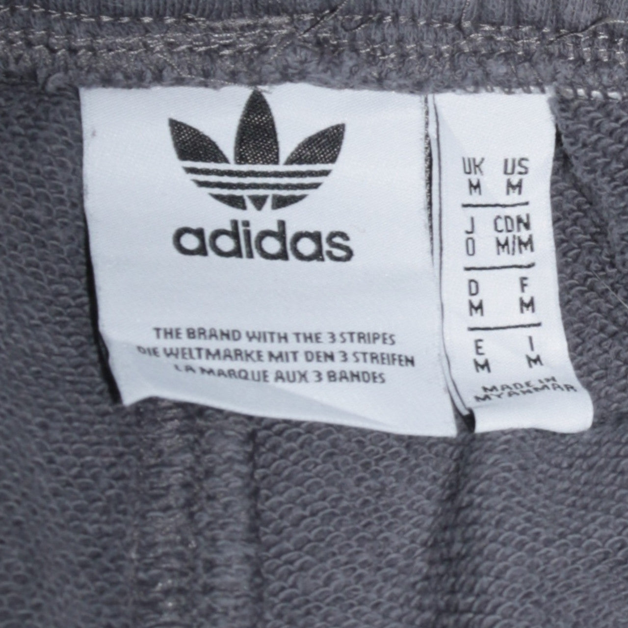 Adidas Men's Grey Joggers M Regular Fit Fleece Casual Sweatpants