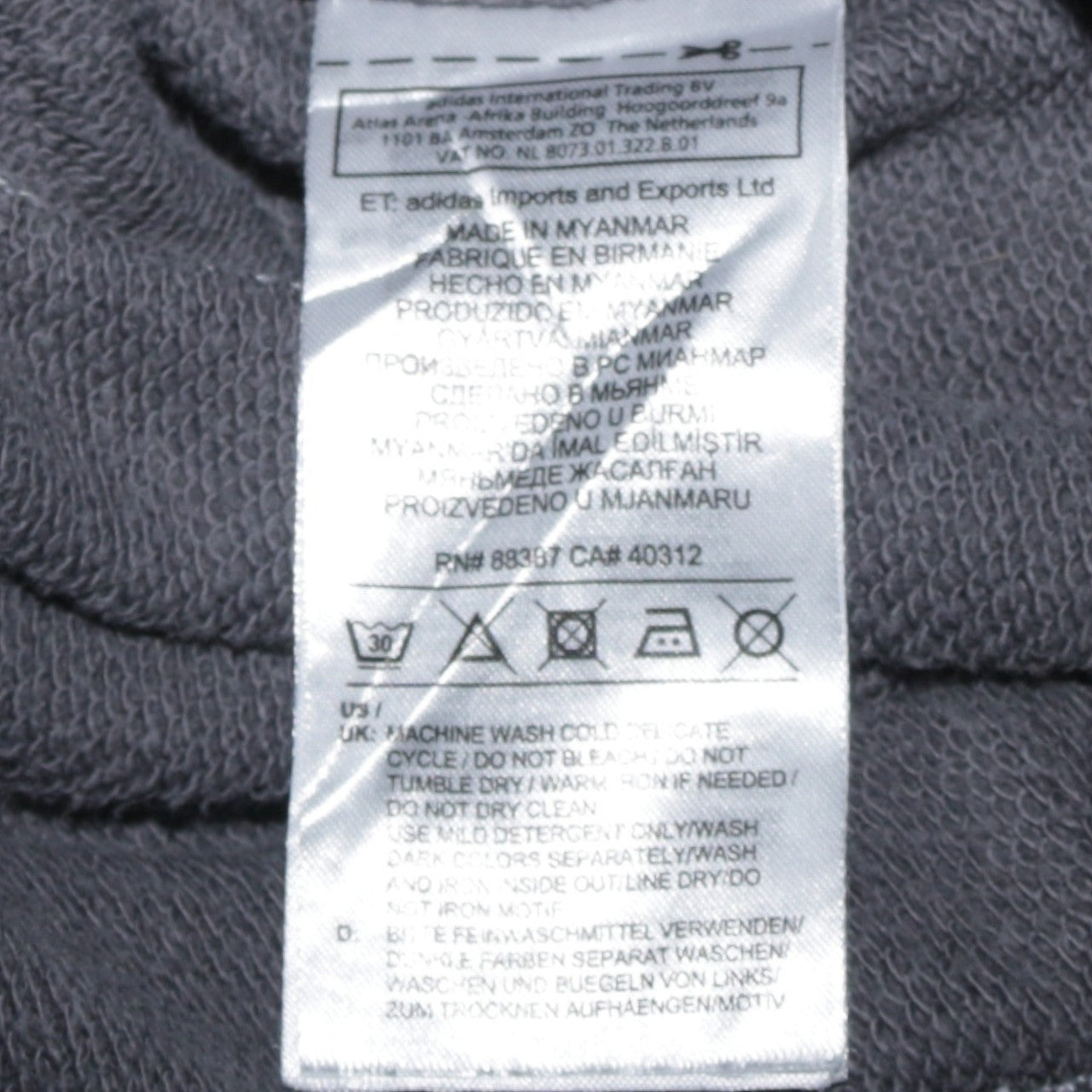 Adidas Men's Grey Joggers M Regular Fit Fleece Casual Sweatpants