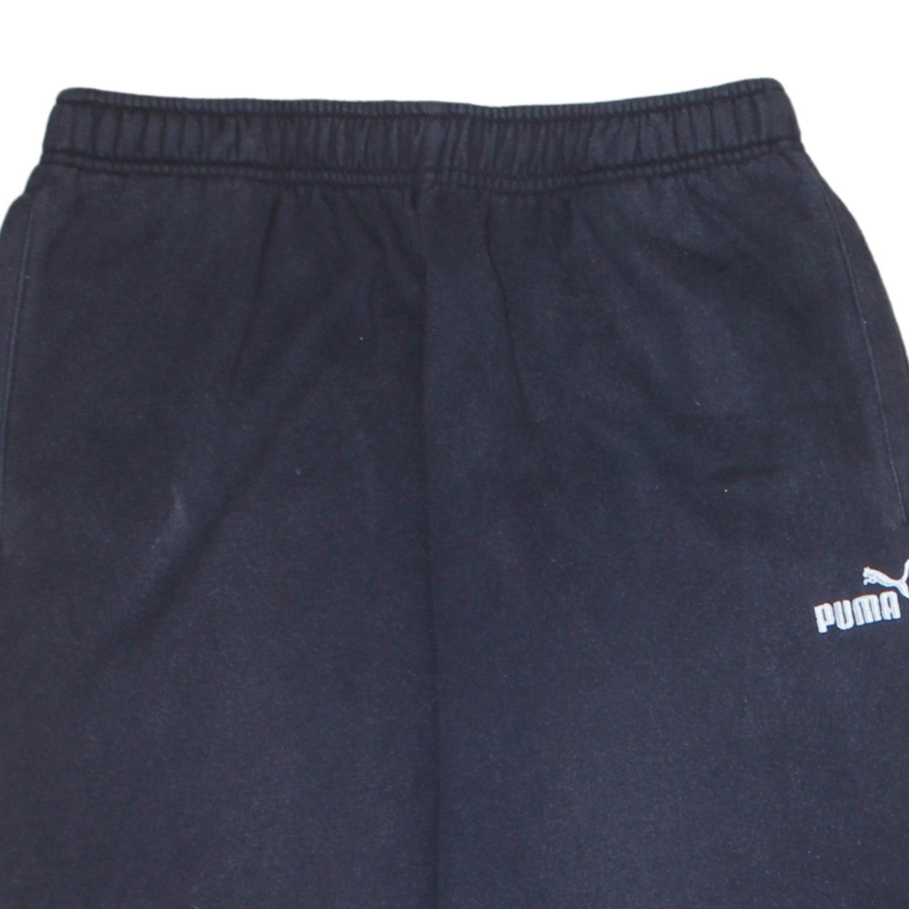 Puma Mens Black Fleece Sweatpants L Elastic Waist Casual Trousers