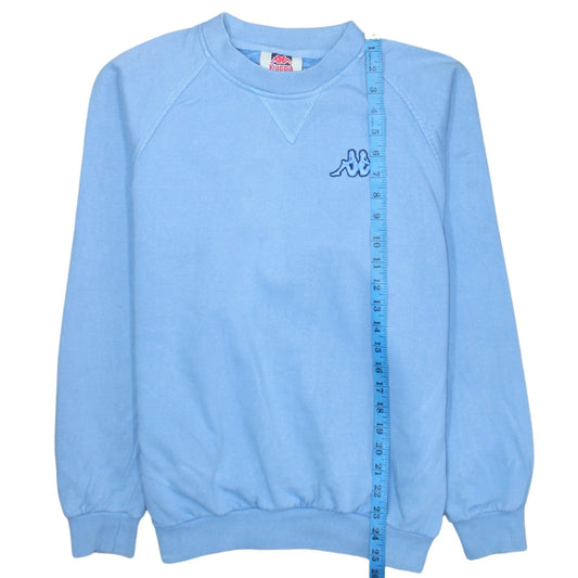 Kappa Men's Blue Crew Neck Sweatshirt M Pullover Classic Logo