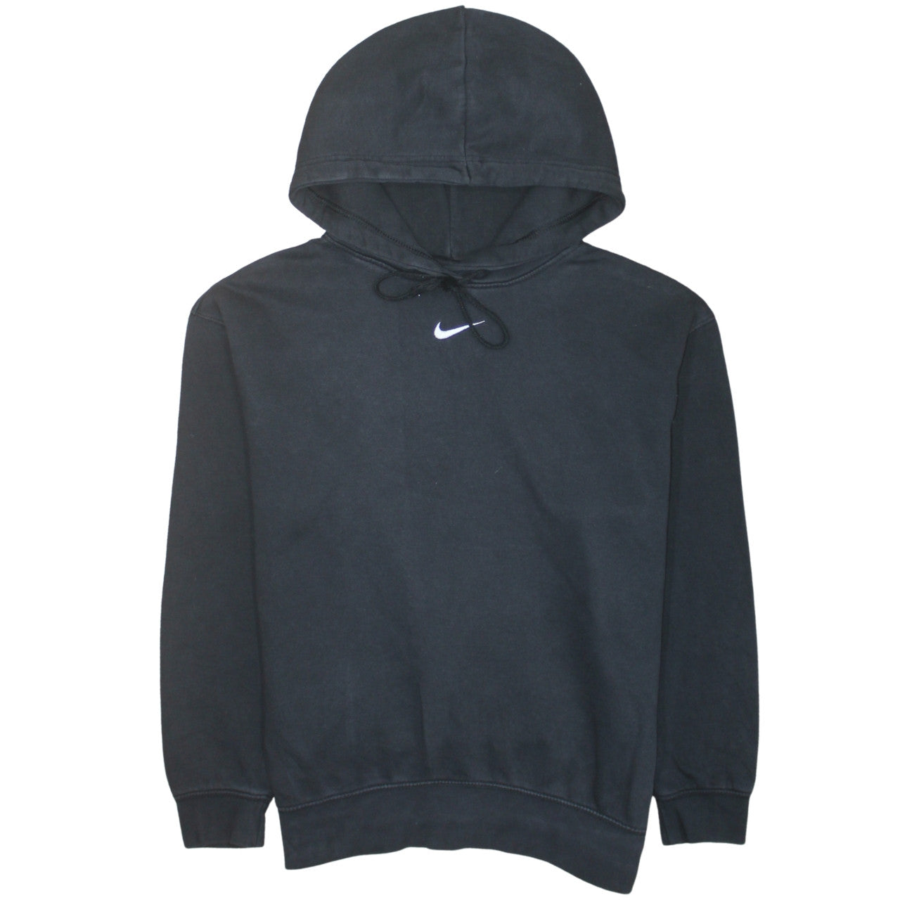 Nike Womens Black XS Pullover Hoodie 80% Cotton 20% Polyester
