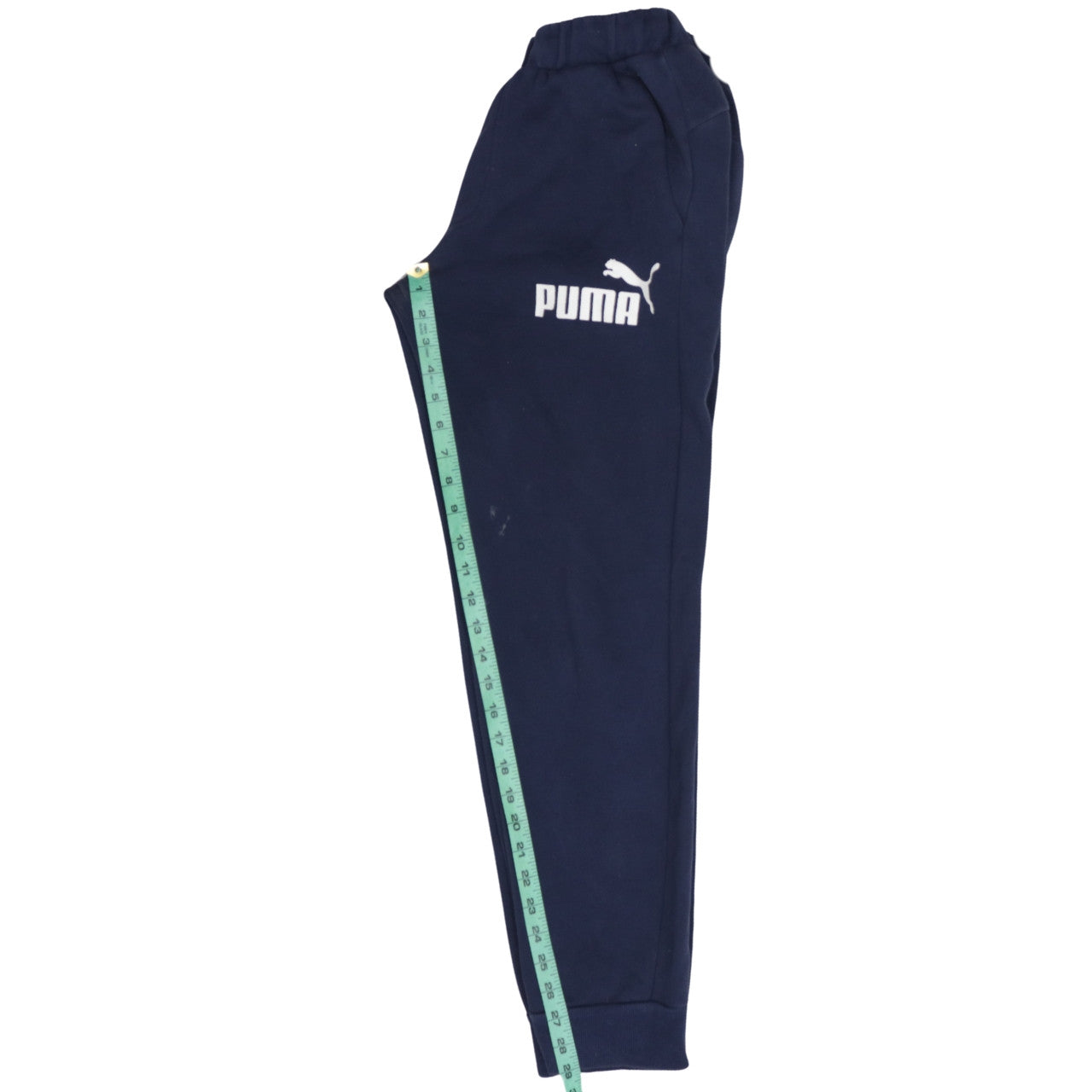 Puma Men's Blue Jogger Sweatpants S Regular Fit Fleece