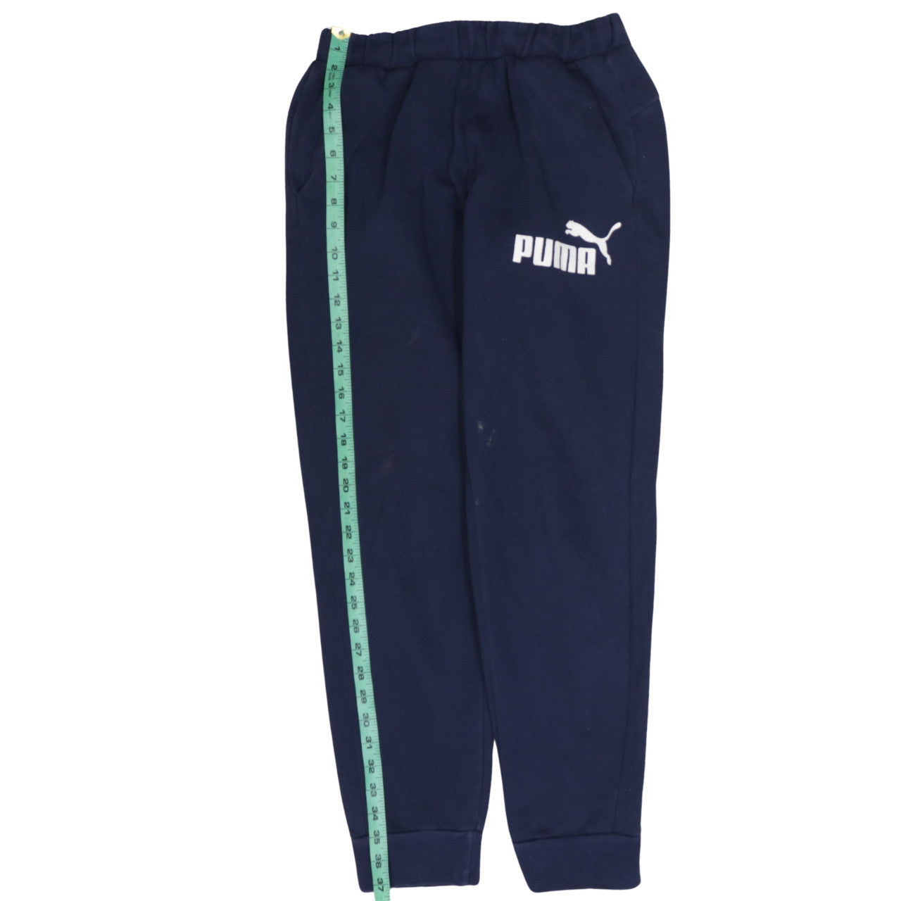 Puma Men's Blue Jogger Sweatpants S Regular Fit Fleece