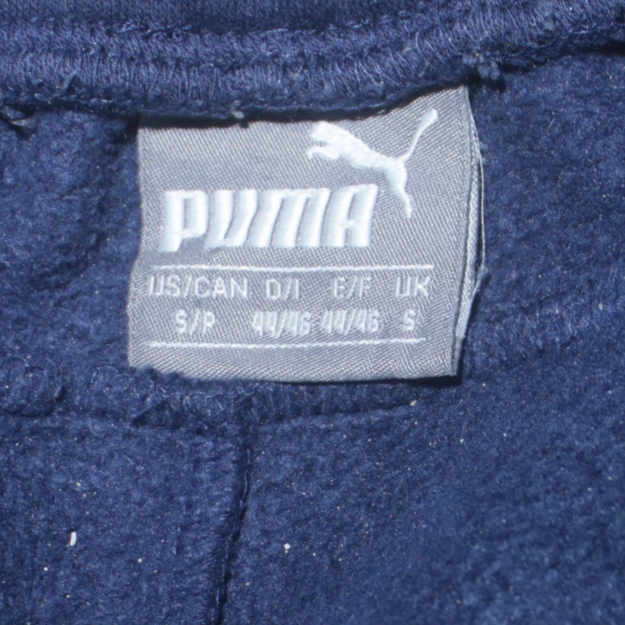 Puma Men's Blue Jogger Sweatpants S Regular Fit Fleece