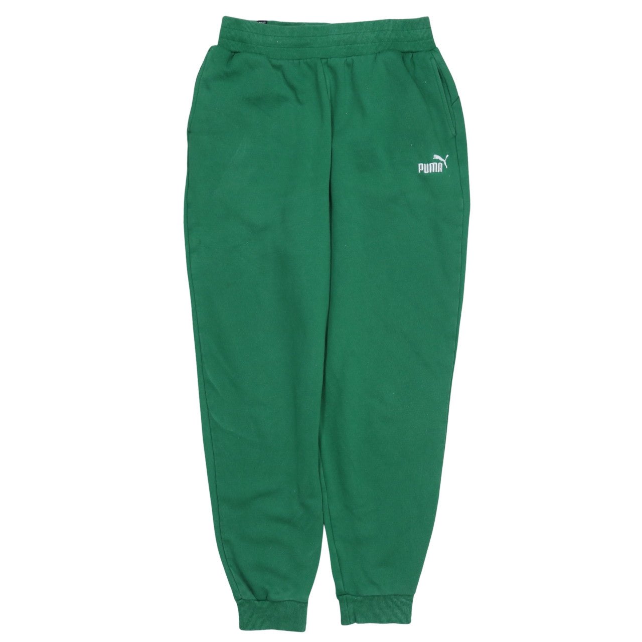 Puma Men's Green Jogger Sweatpants M Regular Fit Fleece
