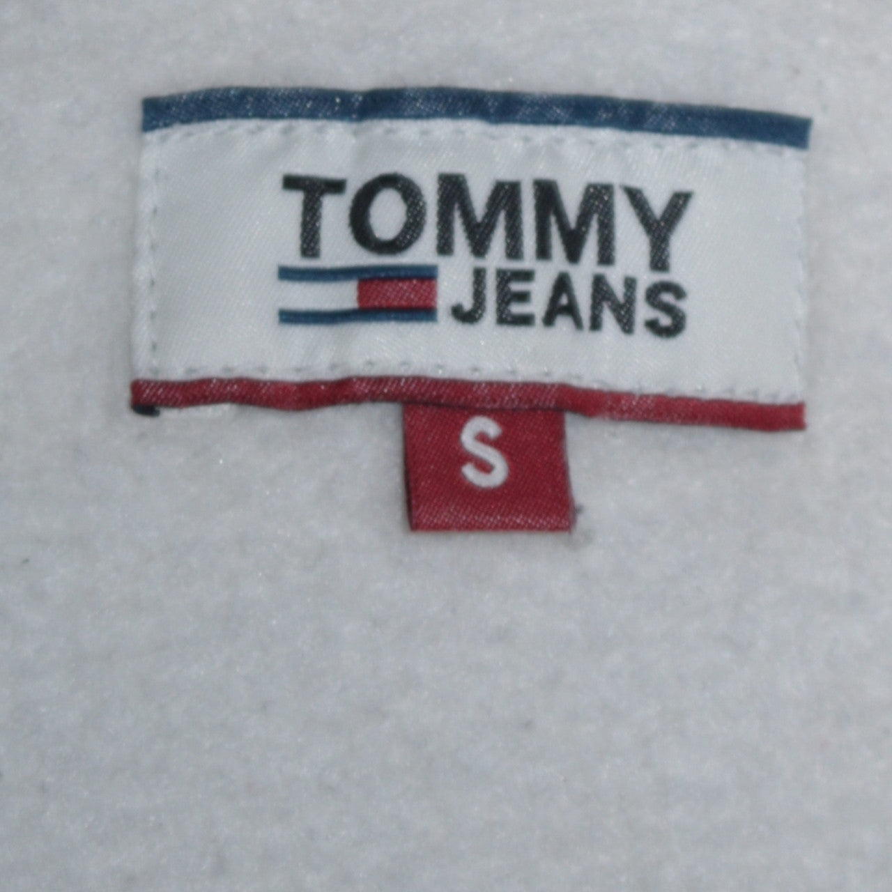 Tommy Jeans Men's Grey S Pullover Hoodie with Logo, Regular Fit