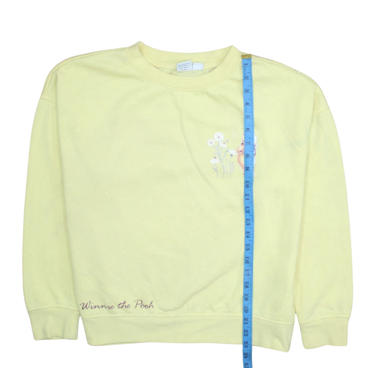 Primark Disney Winnie the Pooh Yellow Womens Sweatshirt UK 12/14 M