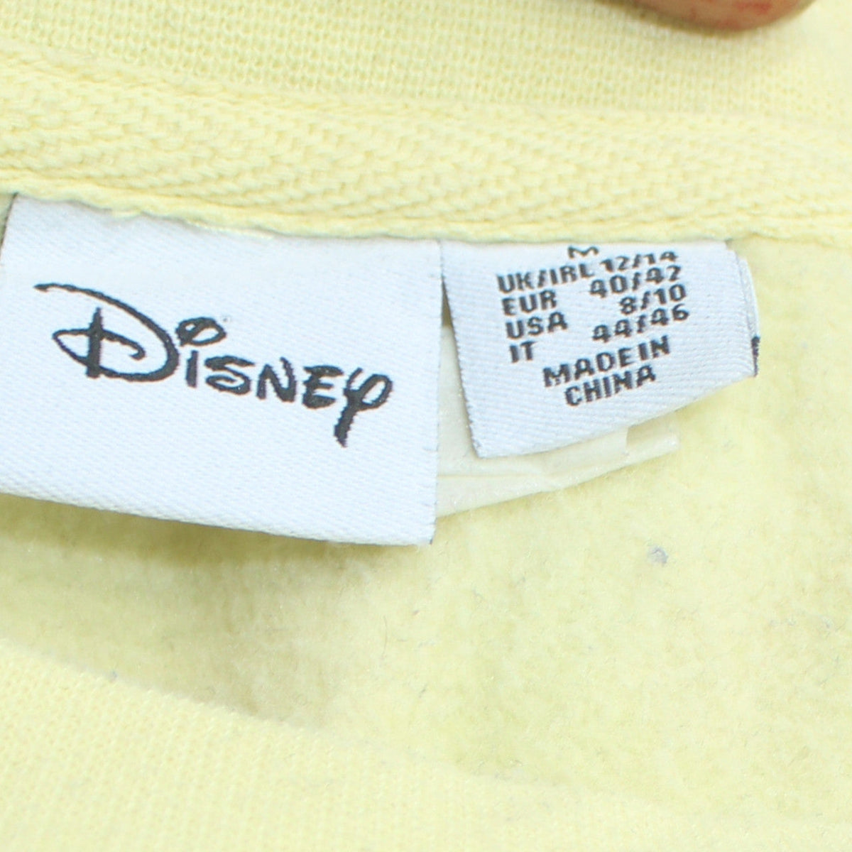 Primark Disney Winnie the Pooh Yellow Womens Sweatshirt UK 12/14 M