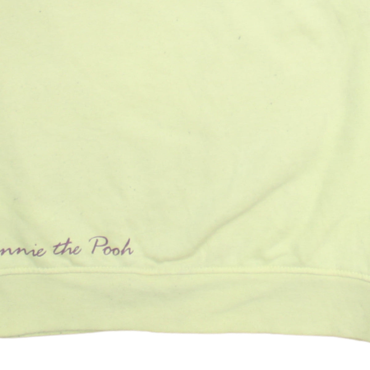 Primark Disney Winnie the Pooh Yellow Womens Sweatshirt UK 12/14 M