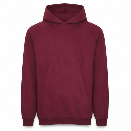 Adidas Mens Red Pullover Hoodie Large Regular Fit Logo Fleece