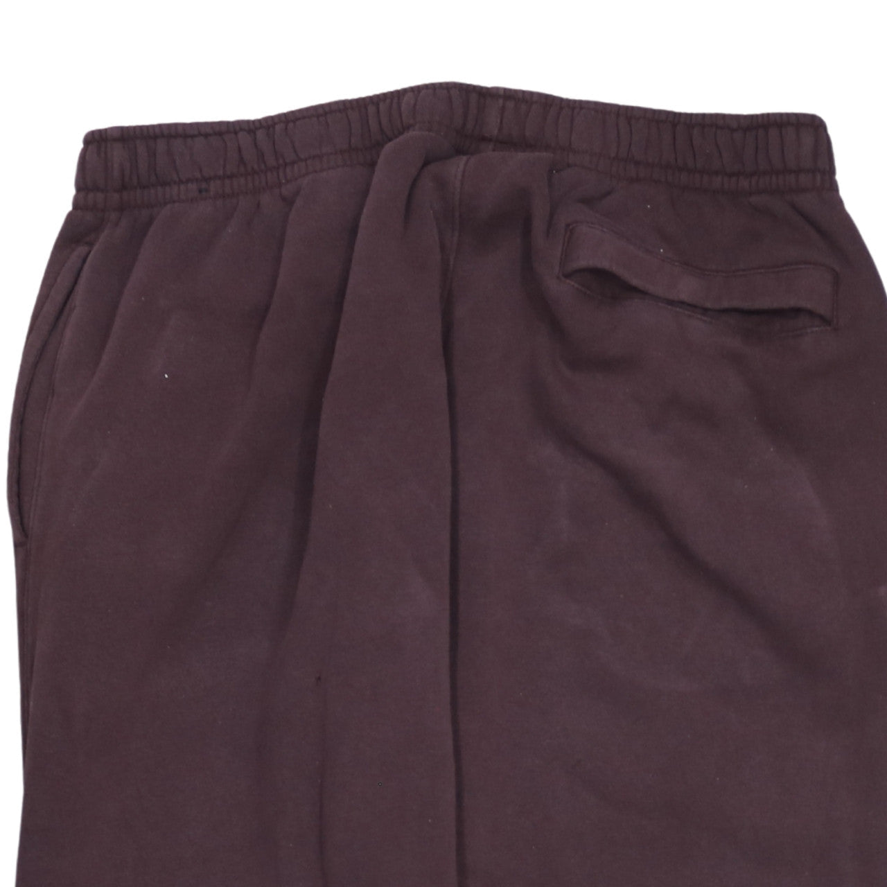 Nike Men Brown Fleece Sweatpants L Elastic Waist Tapered Fit