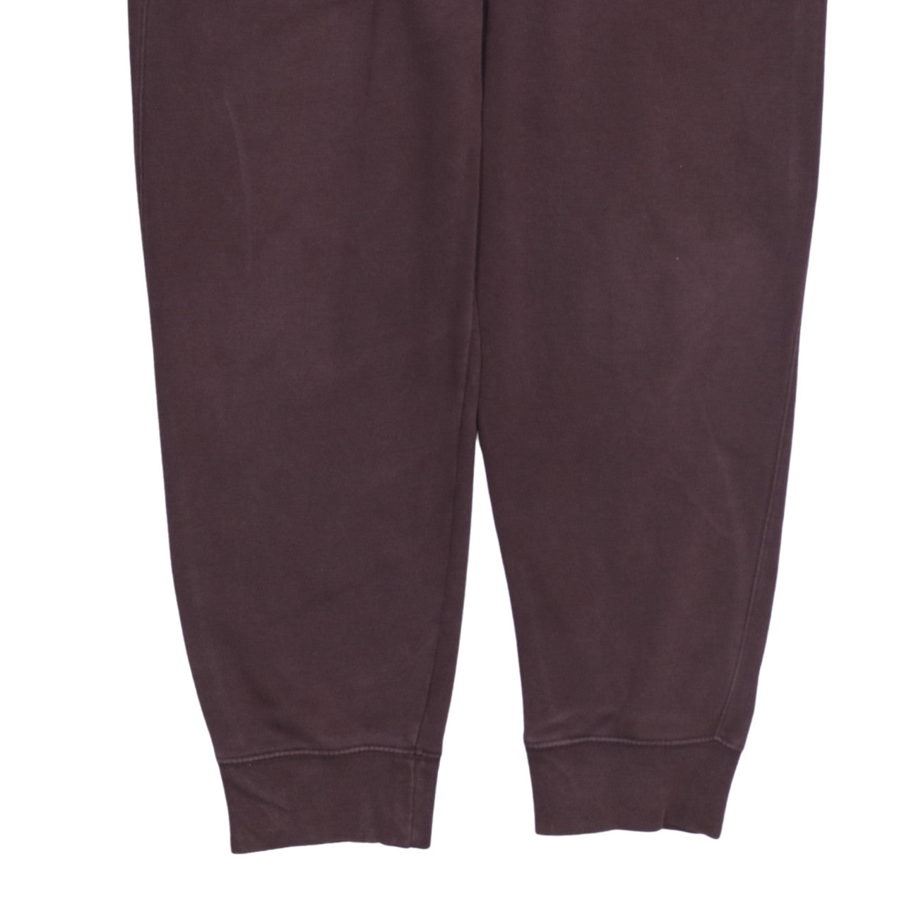 Nike Men Brown Fleece Sweatpants L Elastic Waist Tapered Fit