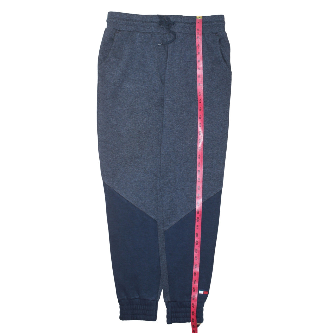 Tommy Hilfiger Men's Blue Cotton Blend Jogger Trousers Size M