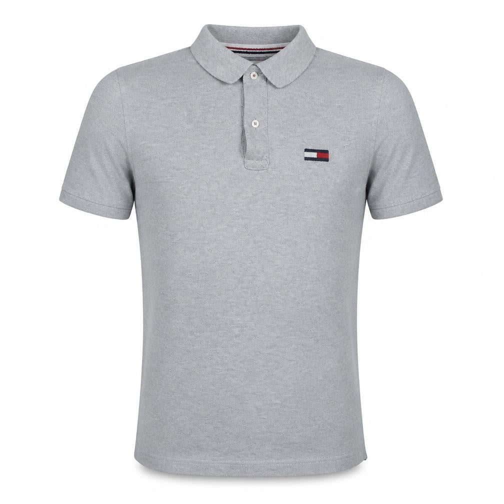 Tommy Hilfiger Men’s Grey Short Sleeve Polo Shirt Size S