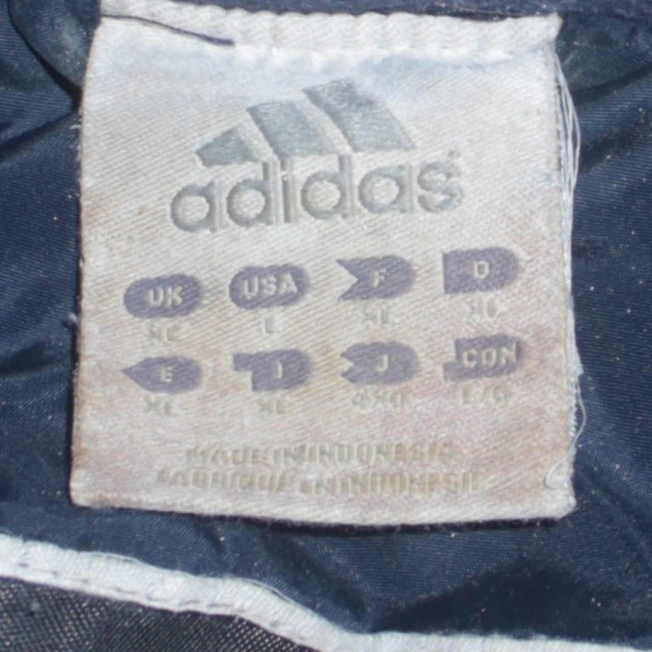 Adidas Men's Blue XL Windbreaker Jacket Hooded Retro Sportswear
