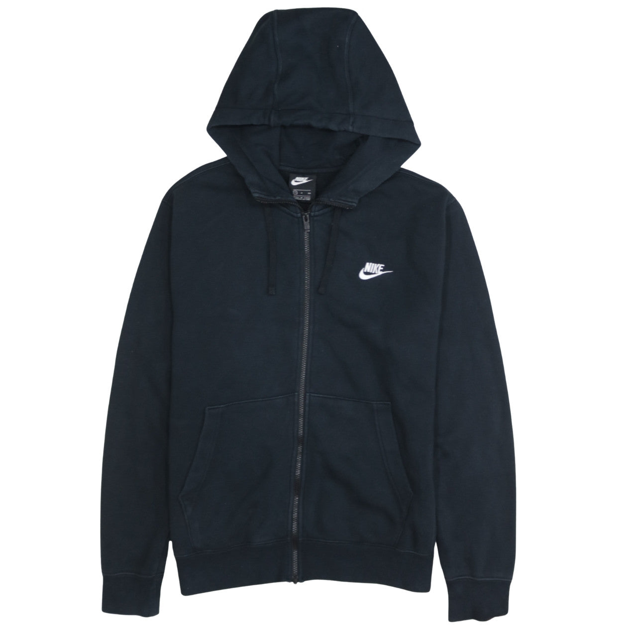 Nike Men's Black Full Zip Hoodie Size S Regular Fit Fleece