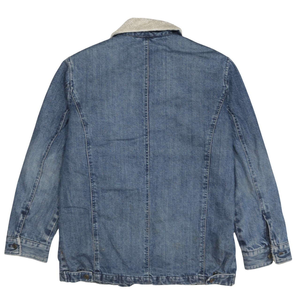 GAP Men's Blue Denim Sherpa Lined Jacket Size M