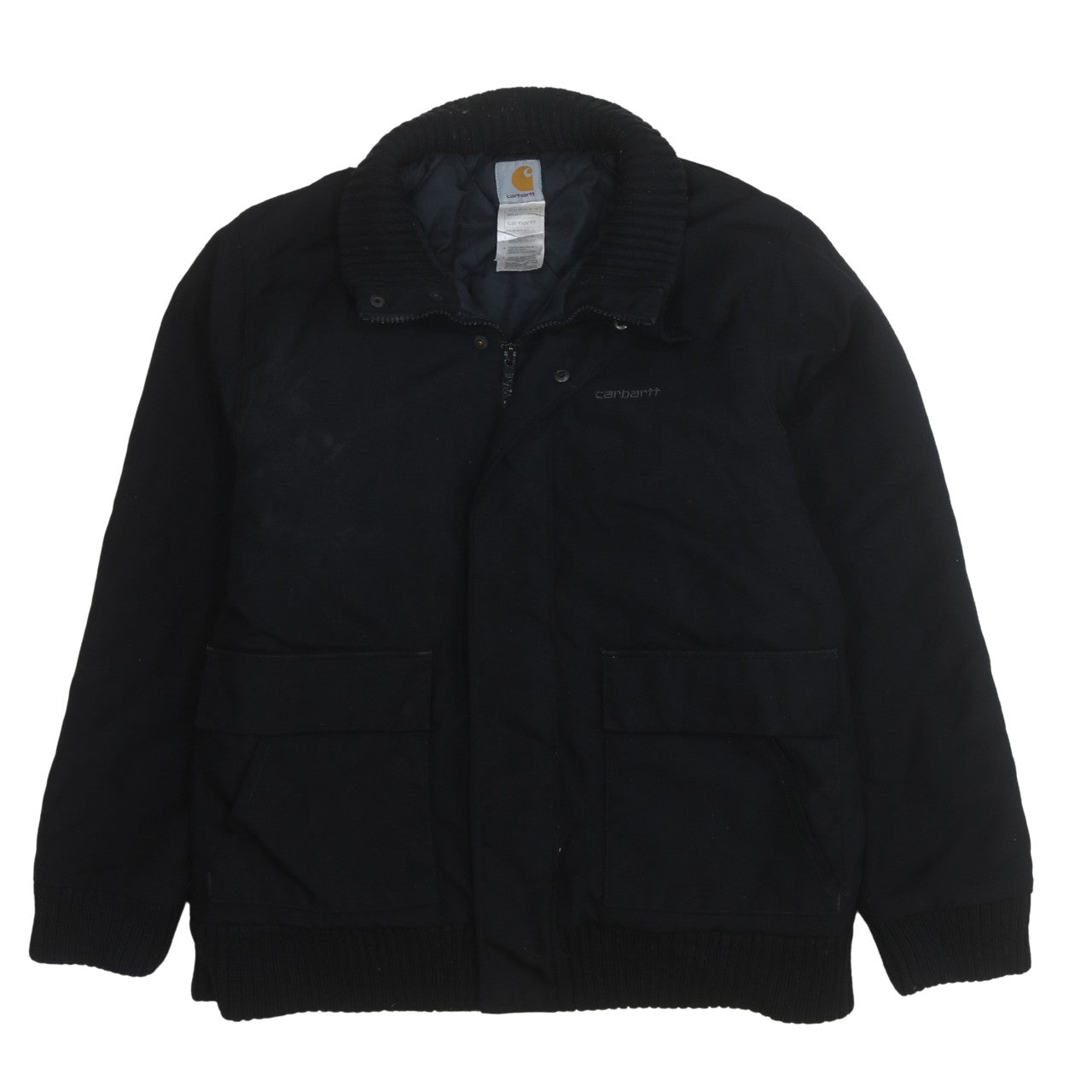 Carhartt Men's Black L Insulated Nylon Work Jacket