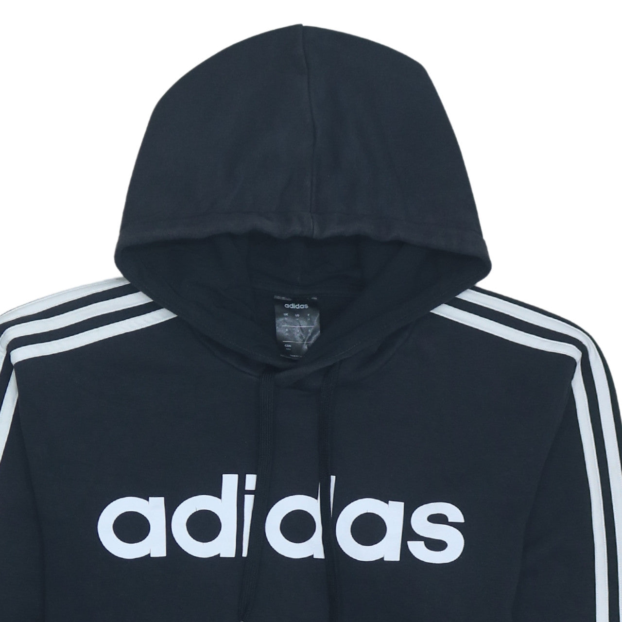Adidas Men’s Black Pullover Hoodie Medium Sportswear Fleece