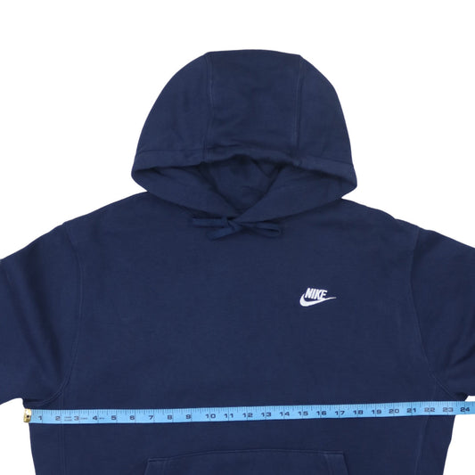 Nike Men's Blue Pullover Hoodie M Logo Sweatshirt