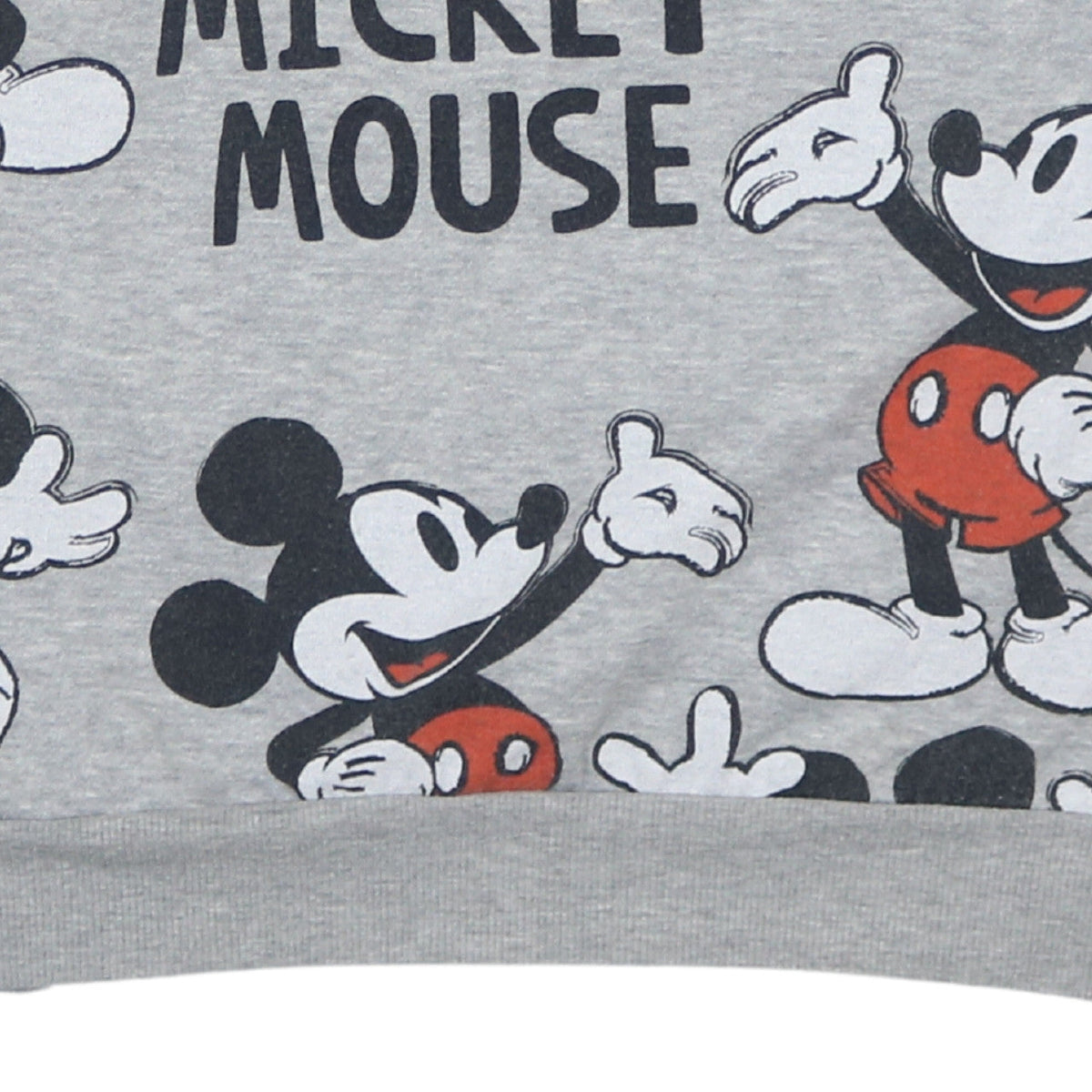 Additional view of Disney Women Grey Mickey Mouse Print Pullover Sweatshirt L