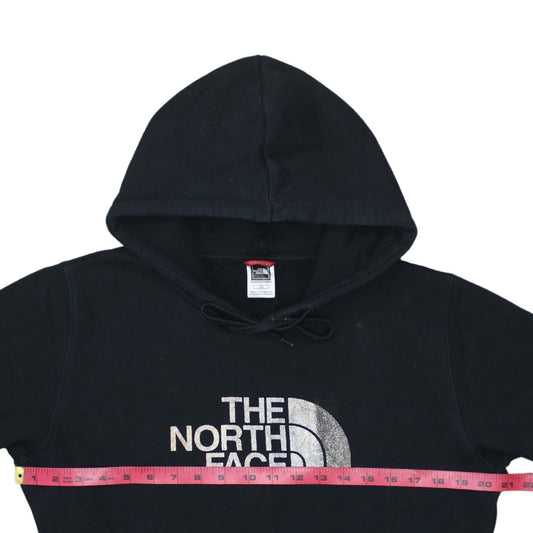 The North Face Womens Black Pullover Hoodie Large 100% Cotton