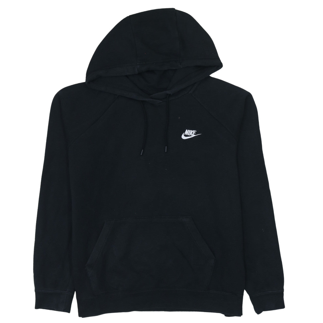 Nike Men's Black Pullover Hoodie L Logo Fleece Sweatshirt