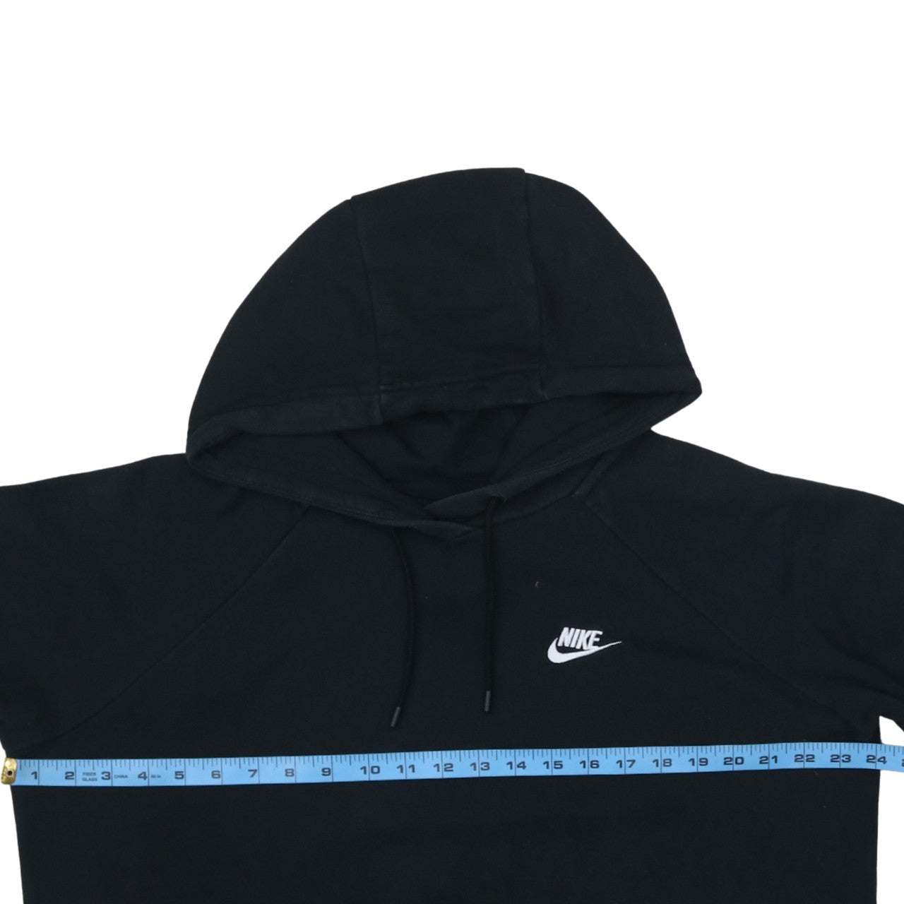 Nike Men's Black Pullover Hoodie L Logo Fleece Sweatshirt