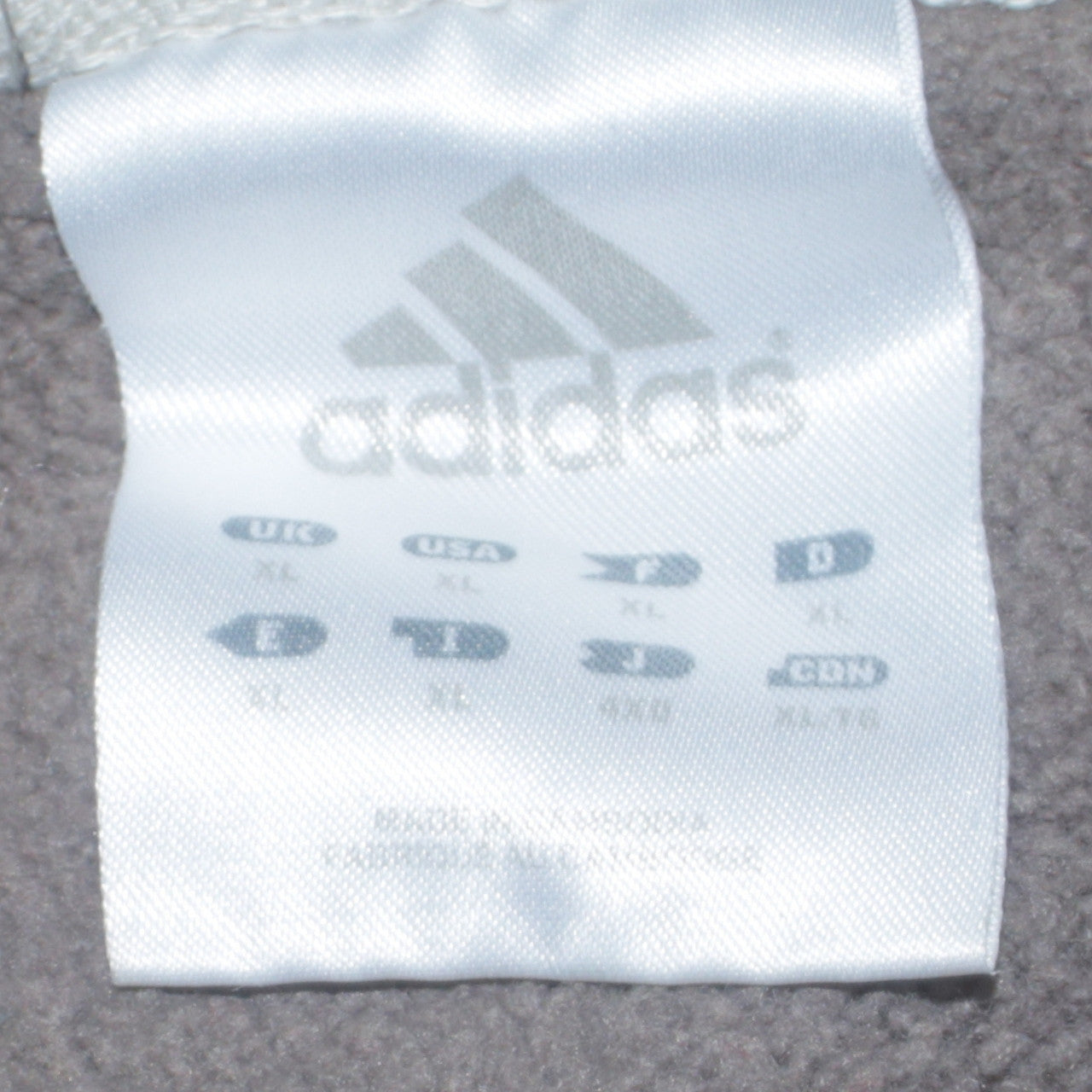 Adidas Men's Grey XL Pullover Logo Sweatshirt