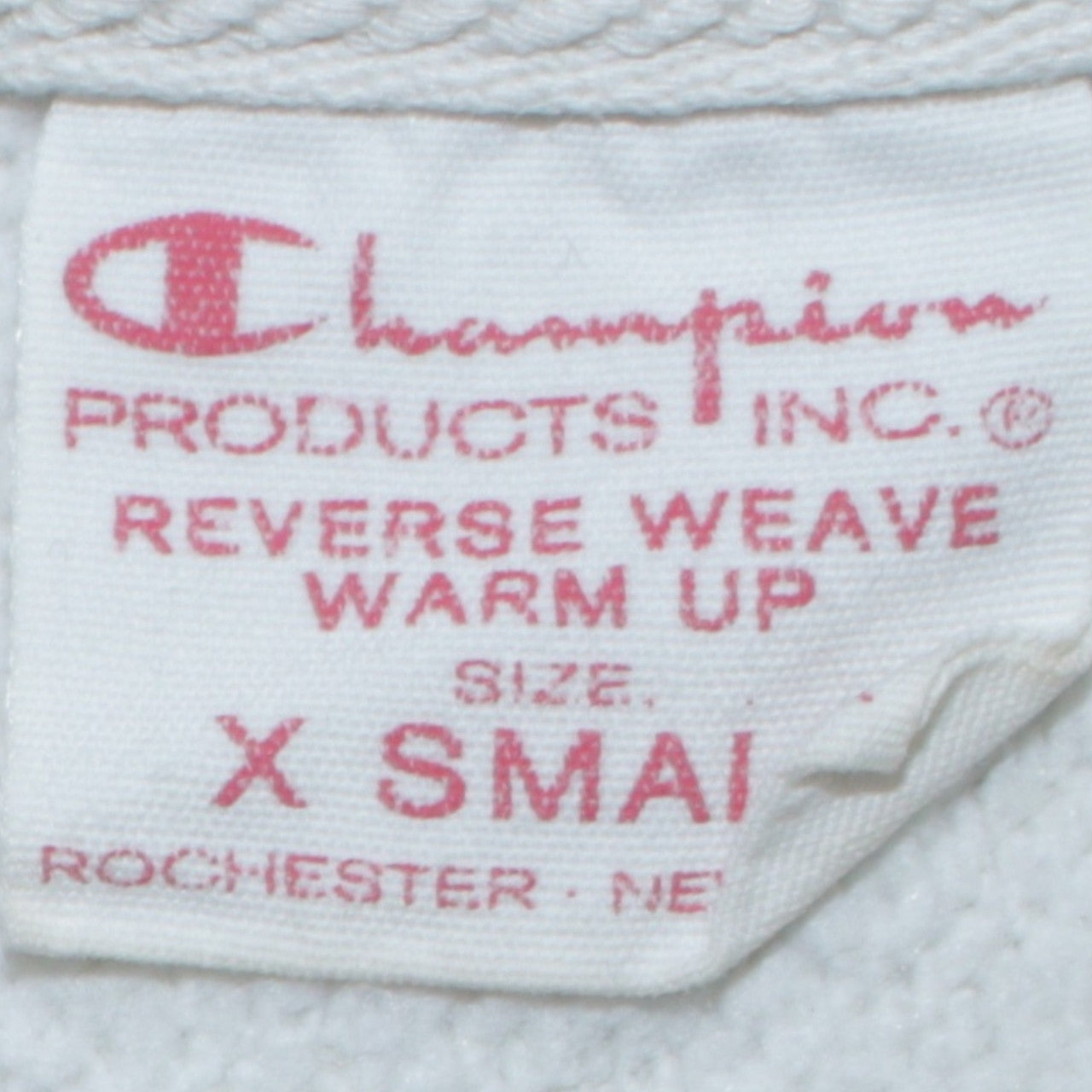 Champion Women's White XS Reverse Weave Crew Neck Sweatshirt